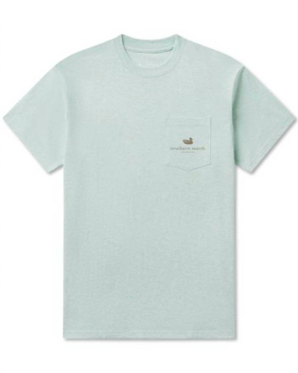 NEW SOUTHERN MARSH unisex pointer tee in washed honeydew